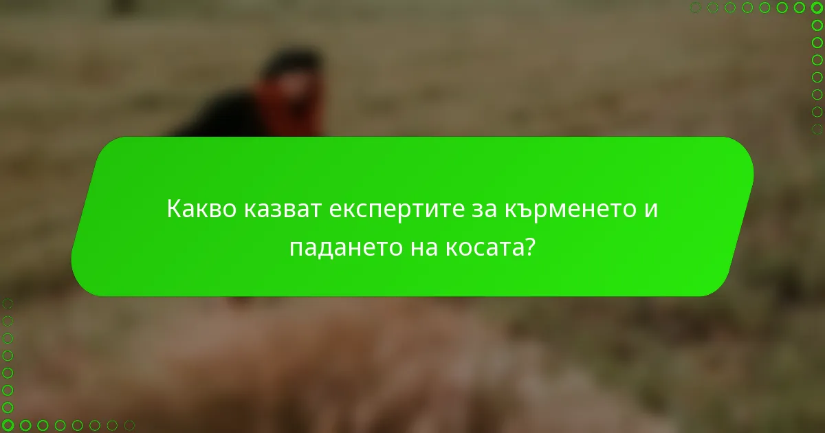 Какво казват експертите за кърменето и падането на косата?